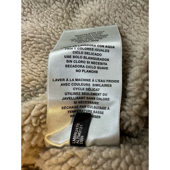 Levi Strauss & Co Brown Feaux Leather Sherpa Lined Zip Up Jacket Men's Size XL - Picture 11 of 12